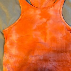 lululemon athletica Orange Tie-Dye Tank Top